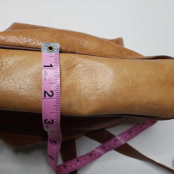 Borgo Giovanni hobo zipper purse vintage leather - Picture 5 of 7